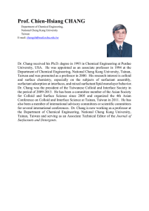 Prof. Chien-Hsiang CHANG