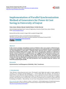 Implementation of Parallel Synchronization Method of Generators for