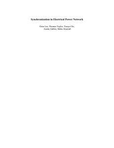Synchronization in Electrical Power Network