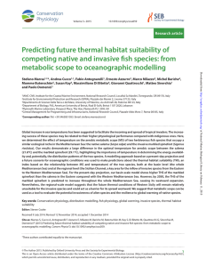 Predicting future thermal habitat suitability of competing native and