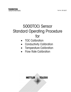 5000 TOC Sensor Manual