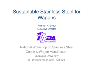 Sustainable Stainless Steel for Wagons