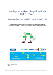 (iVRI) – Fase 1 Deliverable G4: IRSIDD Interface VLOG