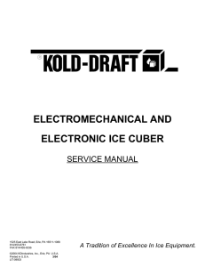 Electromechanical and Electronic Ice Cuber - Kold