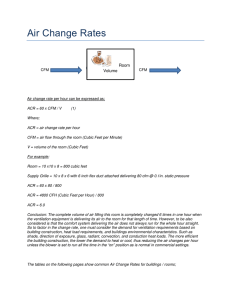 Air Change Rates