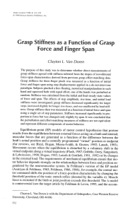 Grasp Stiffness as a Function of Grasp Force and Finger Span