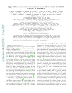 Upper limits on gravitational waves emission in association with the