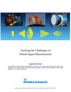 Tackling the Challenges of Pulsed Signal Measurements