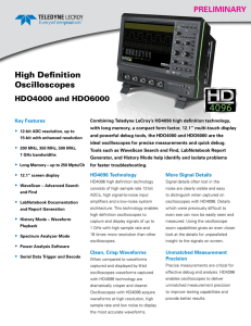 High Definitiion Oscilloscopes HDO4000 and HDO6000 Datasheet