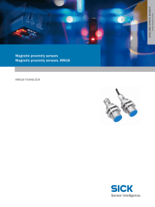 Magnetic proximity sensors Magnetic proximity