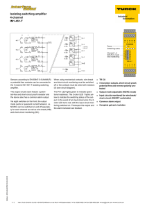 TURCK IM1-22EX-R 7541210 ISOLATING Switching Amplifier 754210 