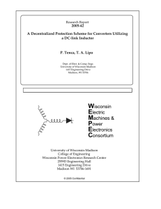 A Decentralized Protection Scheme for Converters Utilizing a DC