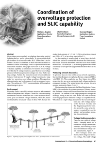 Coordination of overvoltage protection and SLIC capability