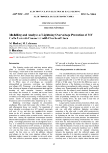 Modelling and Analysis of Lightning Overvoltage Protection of MV