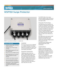 WSP150 Surge Protector Datasheet – front
