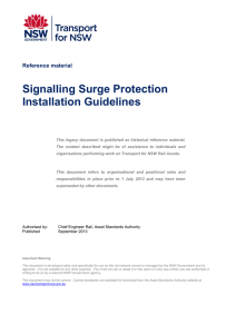 Signalling Surge Protection Installation Guidelines