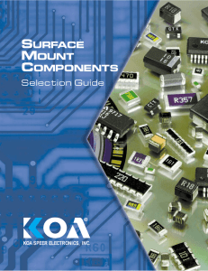 SURFACE MOUNT COMPONENTS