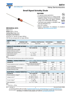 BAT41 Small Signal Schottky Diode