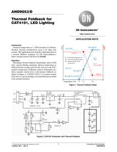 Thermal Foldback for CAT4101, LED Lighting