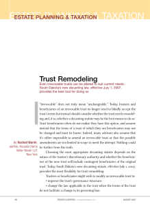 Trust Remodeling - Kozusko Harris Duncan