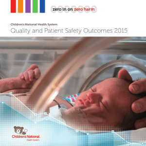 Quality Annual Report - Children`s National Health System