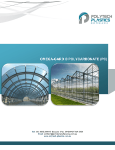OMEGA-GARD ® POLYCARBONATE (PC) (PC)