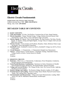 Electric Circuits Fundamentals - San Francisco State University