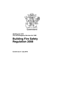 Building Fire Safety Regulation 2008