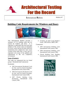 Building Code Requirements for Windows and Doors
