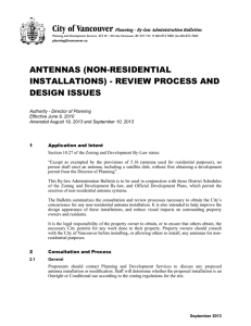 (non-residential installations) - Review Process