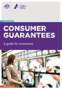 Consumer guarantees: A guide for consumers