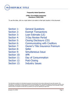 Section 1: General Questions Section 2