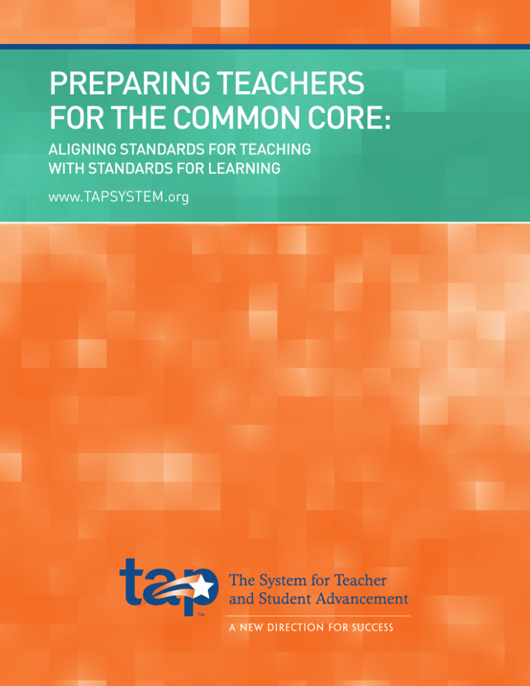 preparing teachers for the common core
