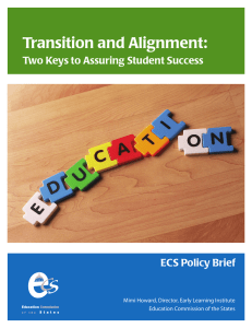 Transition and Alignment - Education Commission of the States