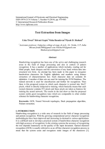 Text Extraction from Images - Research India Publications