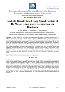 Android Based Closed Loop Speed Control of Dc Motor
