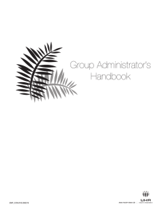 UHA Group Administrator`s Handbook