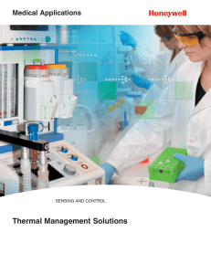 Thermal Management Solutions - Honeywell Sensing and Control
