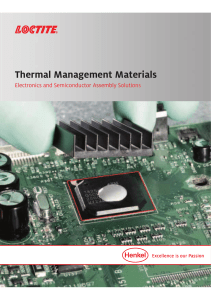 Thermal Management Materials - Henkel Adhesives North America