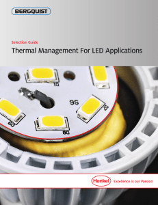 Thermal Management for LED Applications Selection Guide