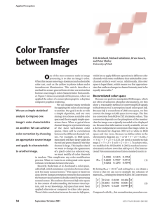Color transfer between images