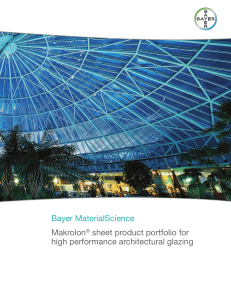 Bayer MaterialScience Makrolon® sheet product portfolio