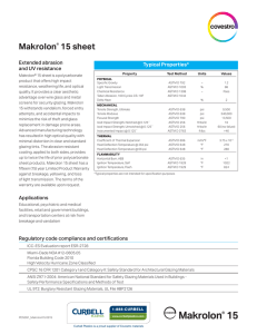 Makrolon® 15 Data Sheet