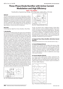 Three-Phase Diode Rectifier with Active Current Modulation