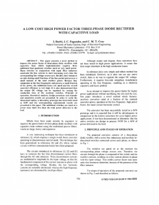 A low cost high power factor three