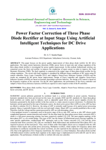 Power Factor Correction of Three Phase Diode Rectifier at