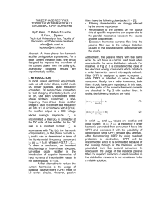 three phase rectifier topology with practically sinusoidal input currents