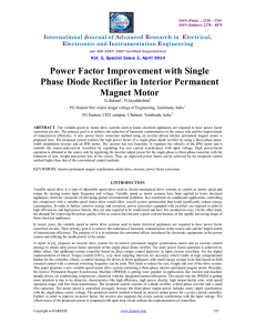 Power Factor Improvement with Single Phase Diode Rectifier in