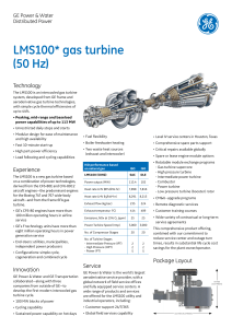 LMS100* gas turbine (50 Hz)