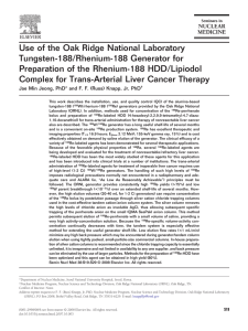 Use of the Oak Ridge National Laboratory Tungsten